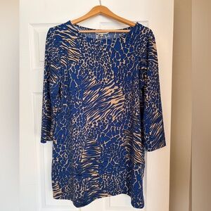 TravelSmith Tunic Top Women’s Size Large Jersey Knit Packable No Iron W5